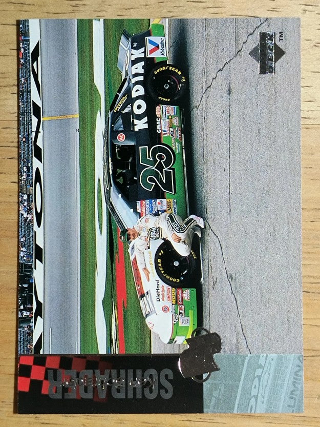 1995 Upper Deck #62 Ken Schrader with Car