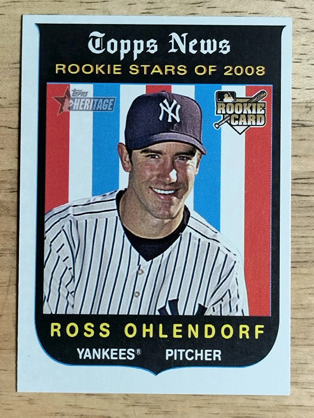 2008 Topps Heritage #137 Ross Ohlendorf RC