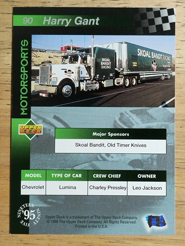 1995 Upper Deck #90 Harry Gant's Car