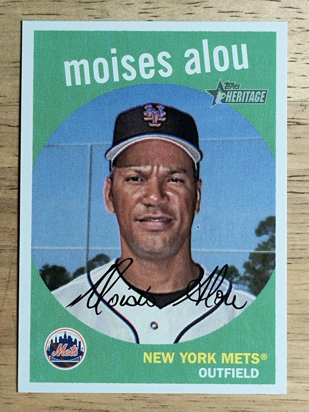 2008 Topps Heritage Black Back #102 Moises Alou