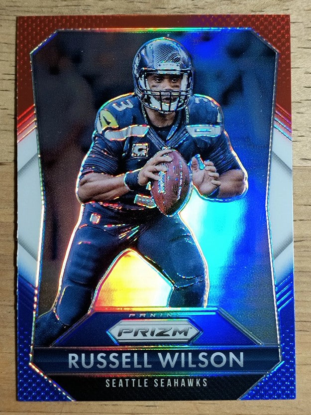 2015 Panini Prizm Prizms Red White and Blue #3 Russell Wilson