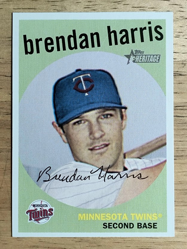 2008 Topps Heritage Black Back #61 Brendan Harris