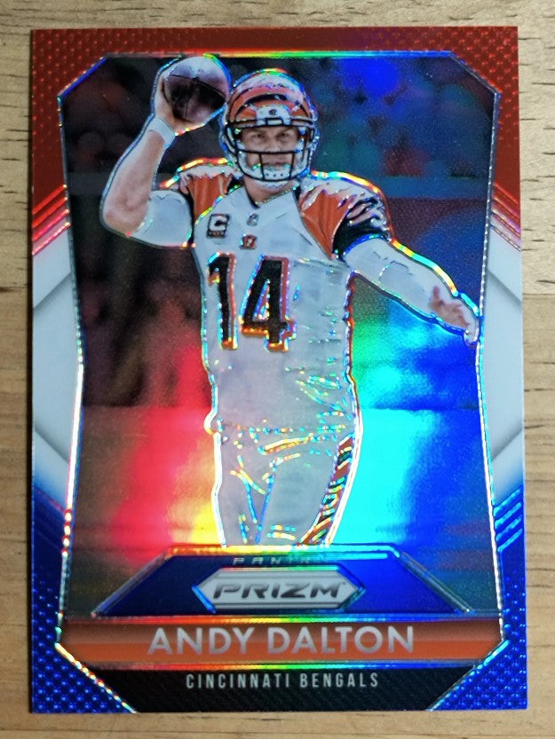 2015 Panini Prizm Prizms Red White and Blue #14 Andy Dalton