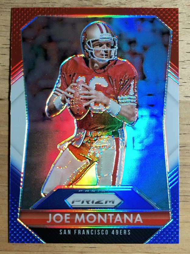 2015 Panini Prizm Prizms Red White and Blue #16 Joe Montana