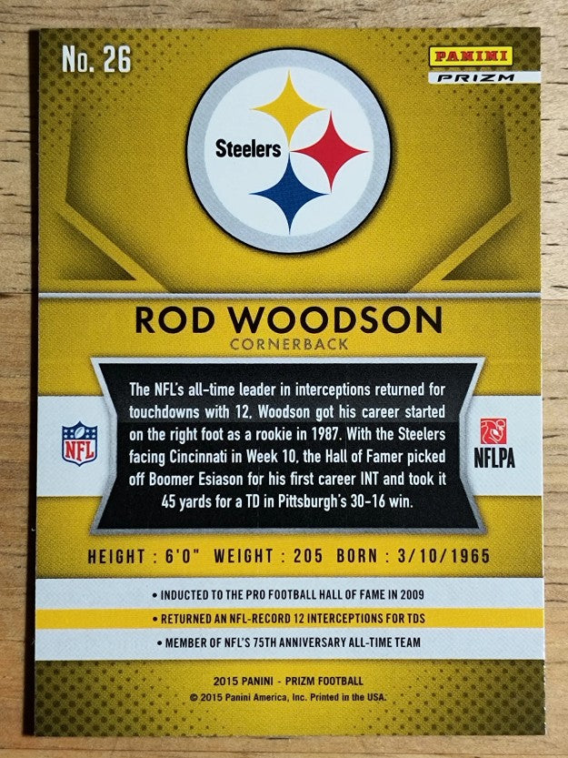 2015 Panini Prizm Prizms Red White and Blue #26 Rod Woodson