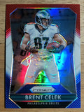 2015 Panini Prizm Prizms Red White and Blue #37 Brent Celek