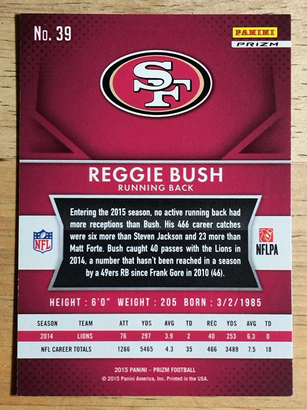 2015 Panini Prizm Prizms Red White and Blue #39 Reggie Bush