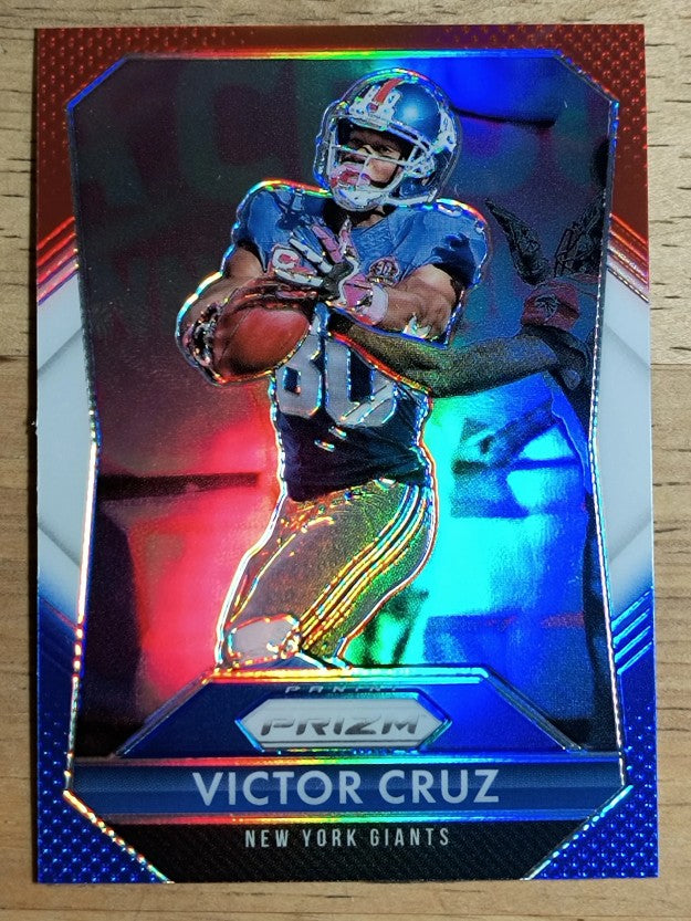 2015 Panini Prizm Prizms Red White and Blue #41 Victor Cruz