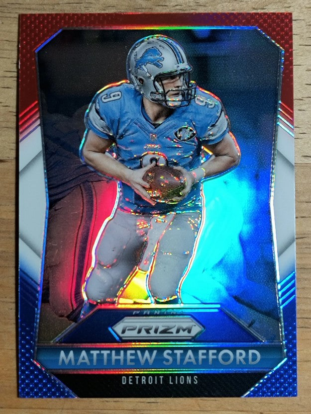 2015 Panini Prizm Prizms Red White and Blue #64 Matthew Stafford