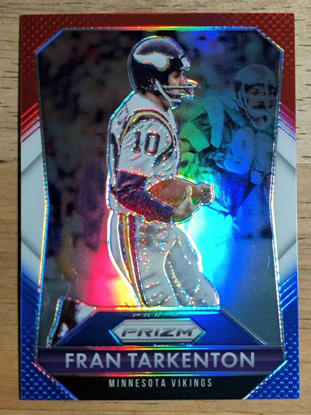 2015 Panini Prizm Prizms Red White and Blue #71 Fran Tarkenton