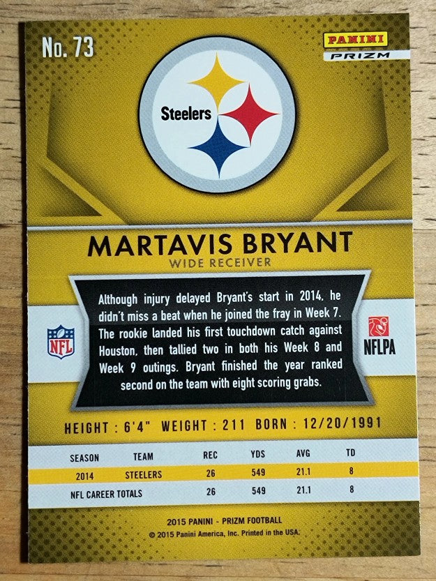 2015 Panini Prizm Prizms Red White and Blue #73 Martavis Bryant