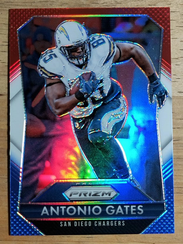 2015 Panini Prizm Prizms Red White and Blue #85 Antonio Gates