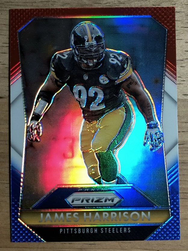 2015 Panini Prizm Prizms Red White and Blue #92 James Harrison