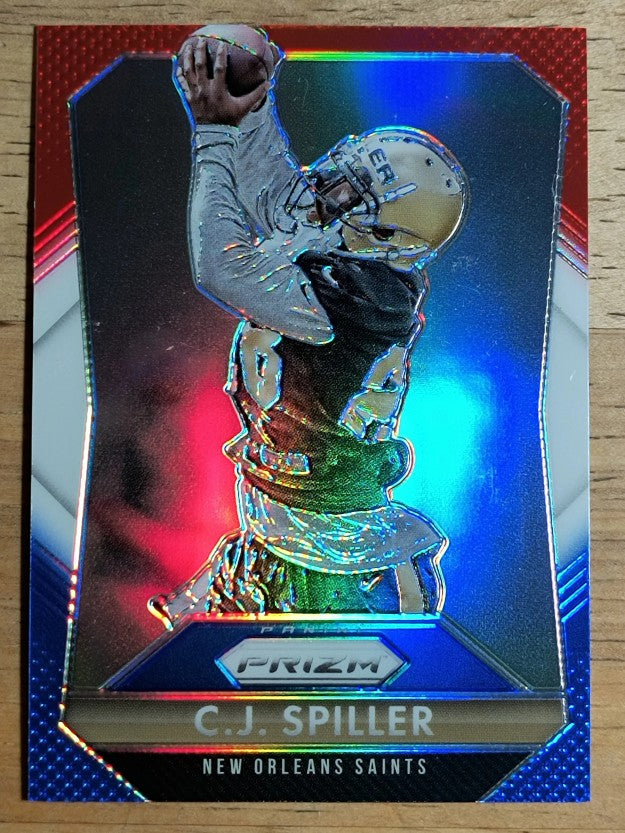 2015 Panini Prizm Prizms Red White and Blue #97 C.J. Spiller