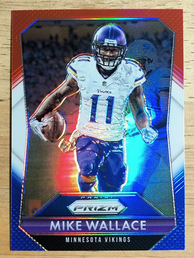 2015 Panini Prizm Prizms Red White and Blue #108 Mike Wallace
