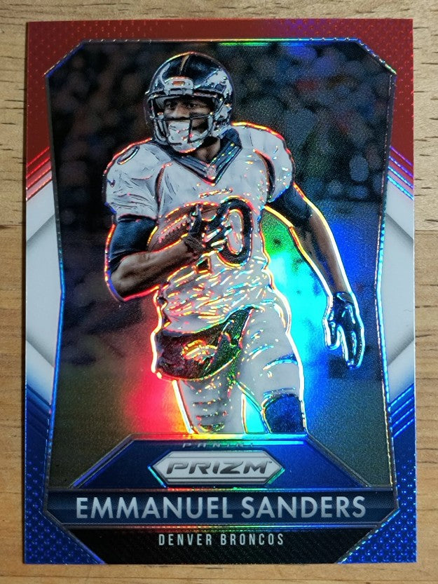 2015 Panini Prizm Prizms Red White and Blue #113 Emmanuel Sanders