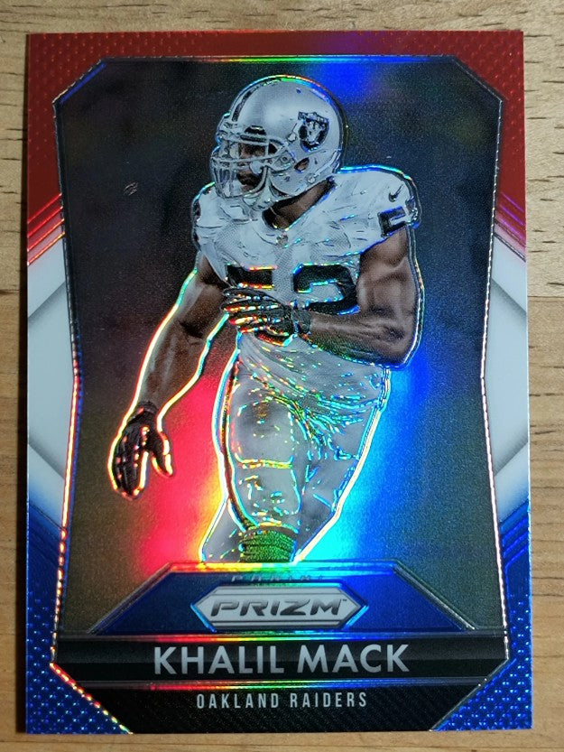 2015 Panini Prizm Prizms Red White and Blue #114 Khalil Mack