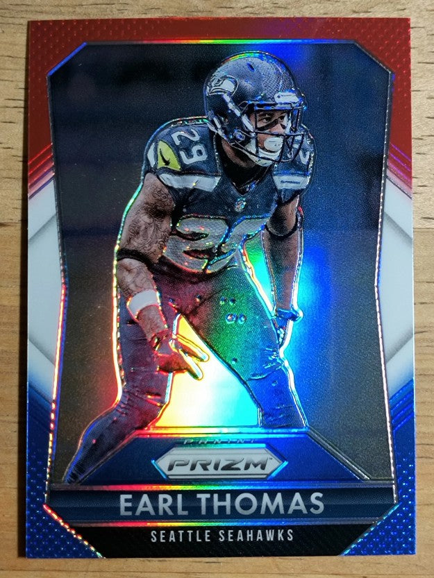 2015 Panini Prizm Prizms Red White and Blue #117 Earl Thomas
