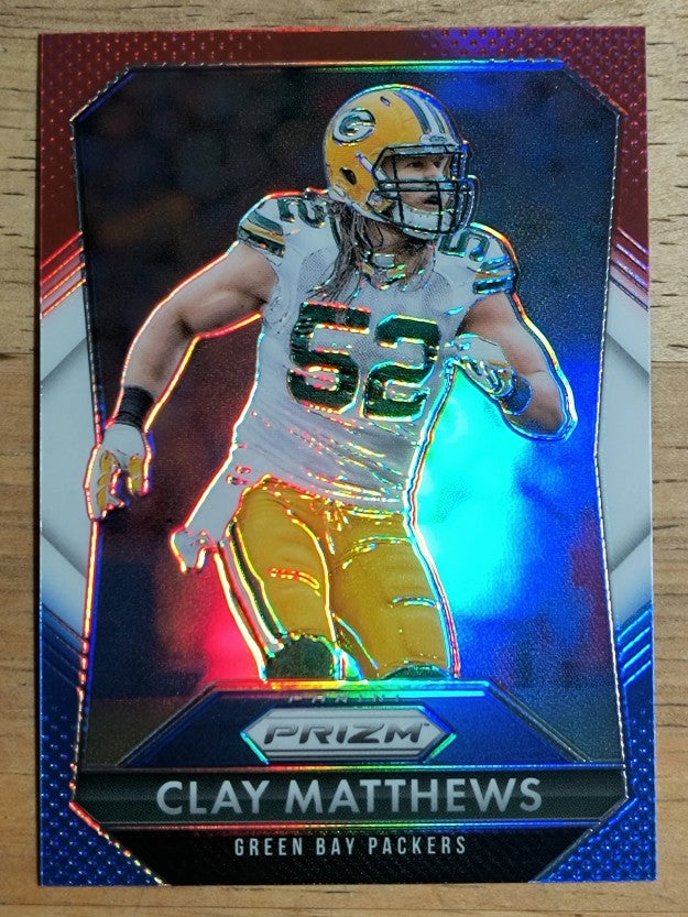 2015 Panini Prizm Prizms Red White and Blue #121 Clay Matthews