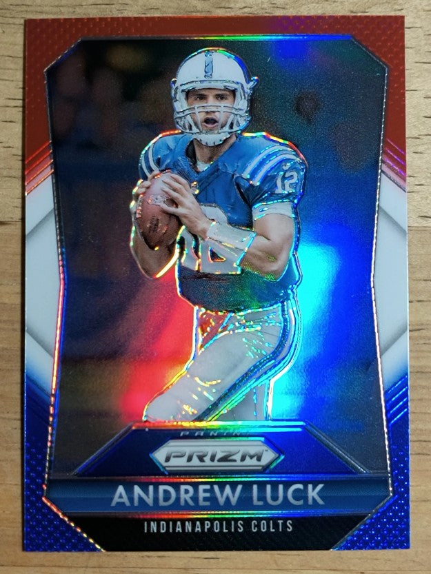 2015 Panini Prizm Prizms Red White and Blue #123 Andrew Luck