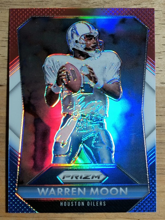 2015 Panini Prizm Prizms Red White and Blue #128 Warren Moon