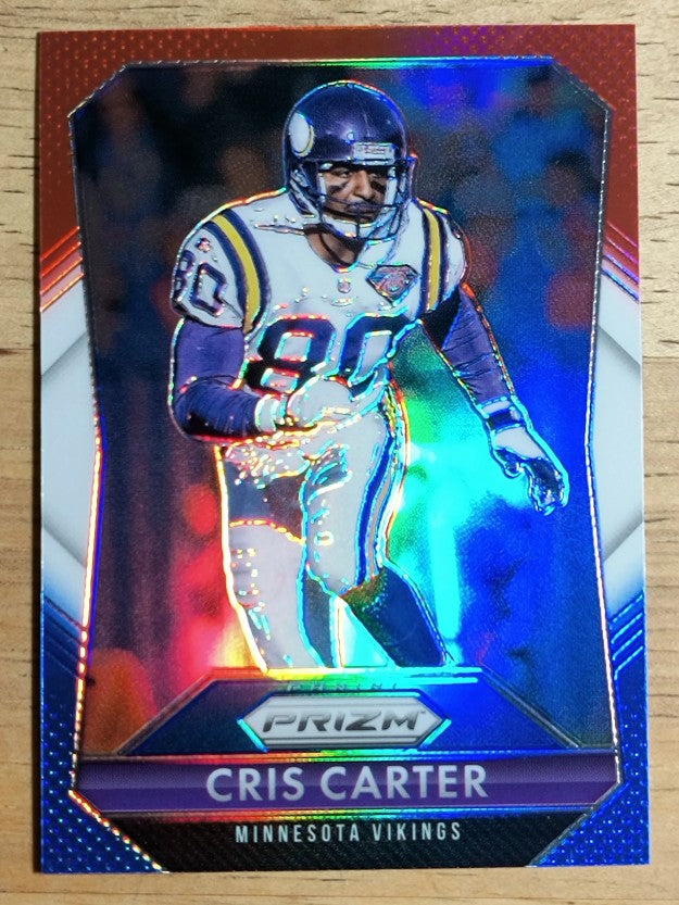 2015 Panini Prizm Prizms Red White and Blue #129 Cris Carter