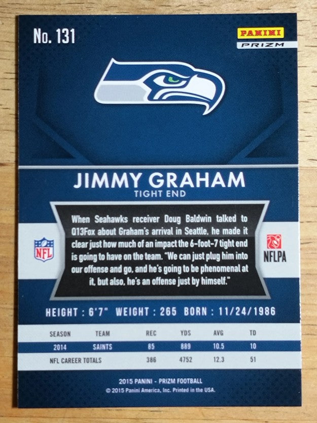 2015 Panini Prizm Prizms Red White and Blue #131 Jimmy Graham