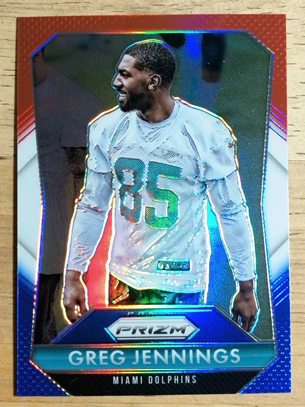 2015 Panini Prizm Prizms Red White and Blue #134 Greg Jennings