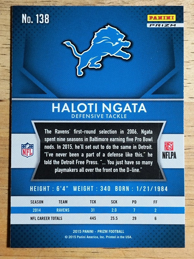 2015 Panini Prizm Prizms Red White and Blue #138 Haloti Ngata