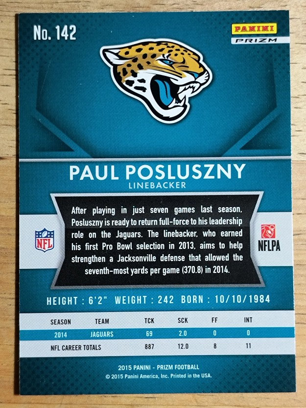 2015 Panini Prizm Prizms Red White and Blue #142 Paul Posluszny