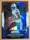 2015 Panini Prizm Prizms Red White and Blue #143 Justin Hunter