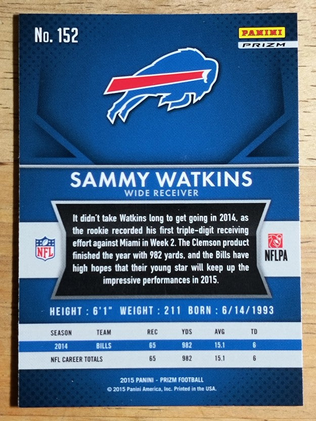 2015 Panini Prizm Prizms Red White and Blue #152 Sammy Watkins