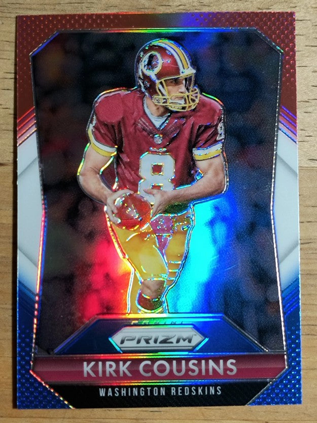 2015 Panini Prizm Prizms Red White and Blue #154 Kirk Cousins