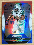 2015 Panini Prizm Prizms Red White and Blue #156 Chris Ivory