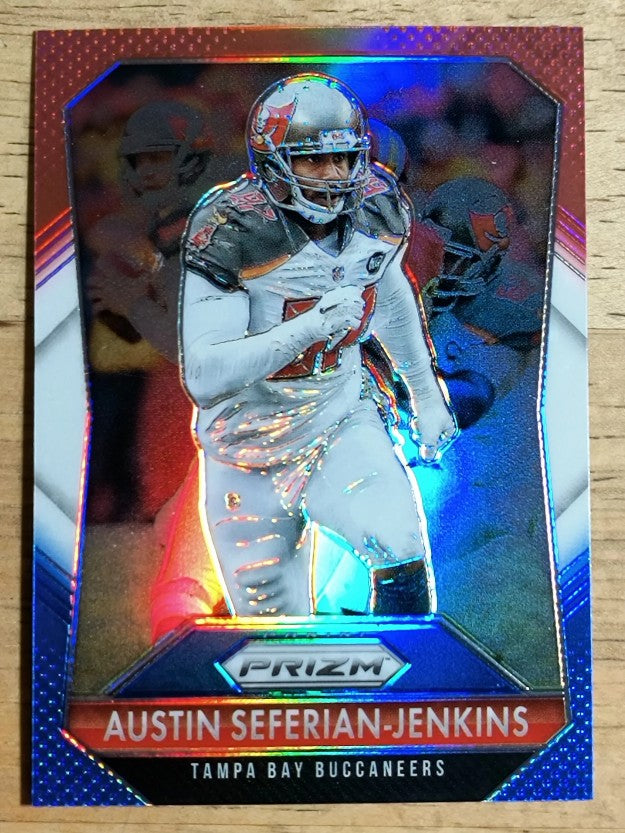 2015 Panini Prizm Prizms Red White and Blue #158 Austin Seferian-Jenkins