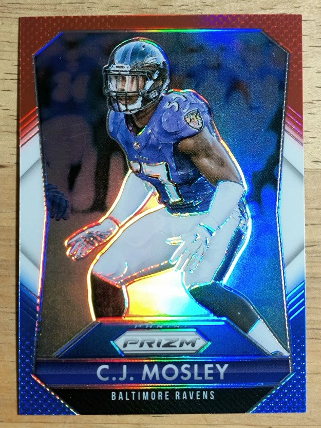 2015 Panini Prizm Prizms Red White and Blue #161 C.J. Mosley