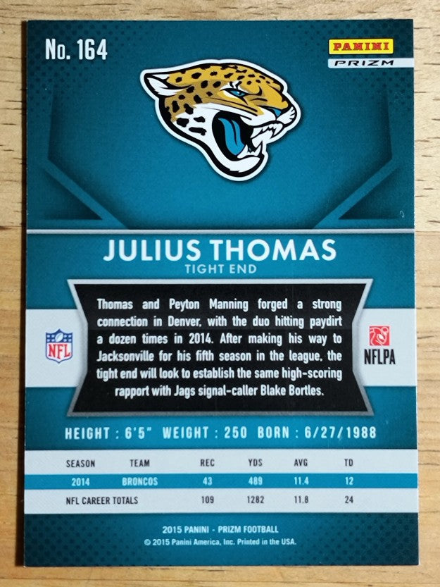 2015 Panini Prizm Prizms Red White and Blue #164 Julius Thomas