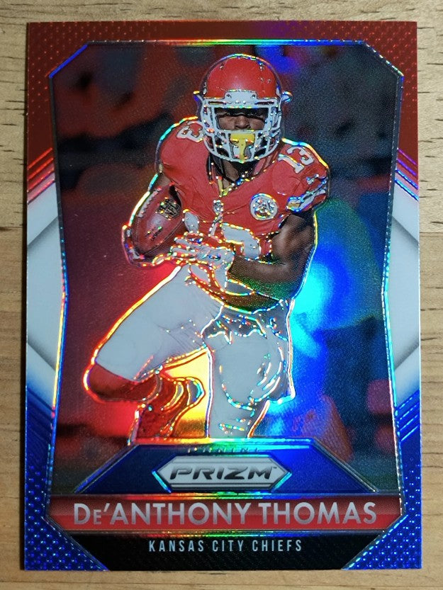 2015 Panini Prizm Prizms Red White and Blue #166 De'Anthony Thomas