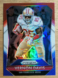 2015 Panini Prizm Prizms Red White and Blue #168 Vernon Davis