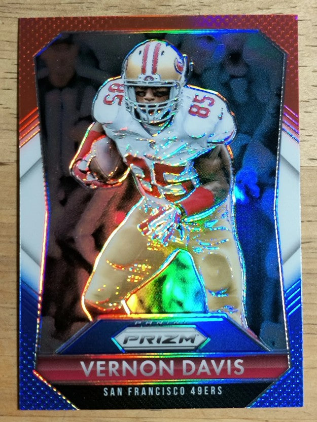 2015 Panini Prizm Prizms Red White and Blue #168 Vernon Davis