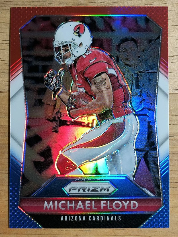 2015 Panini Prizm Prizms Red White and Blue #170 Michael Floyd