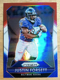 2015 Panini Prizm Prizms Red White and Blue #173 Justin Forsett
