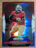 2015 Panini Prizm Prizms Red White and Blue #177 Carlos Hyde