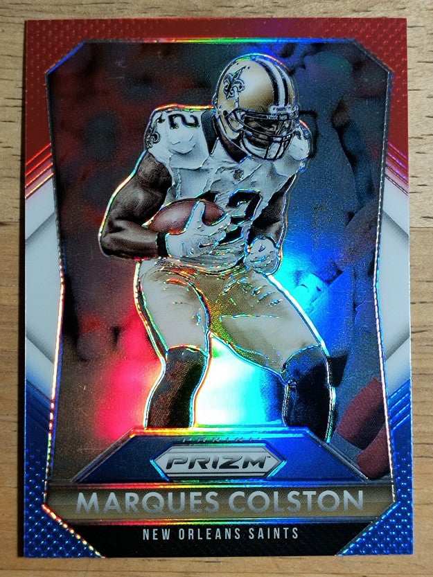2015 Panini Prizm Prizms Red White and Blue #179 Marques Colston
