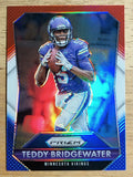 2015 Panini Prizm Prizms Red White and Blue #186 Teddy Bridgewater
