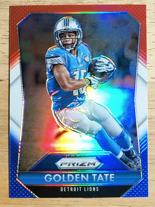 2015 Panini Prizm Prizms Red White and Blue #187 Golden Tate