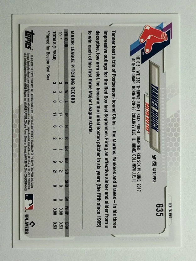 2021 Topps #635 Tanner Houck RC