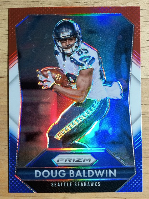 2015 Panini Prizm Prizms Red White and Blue #192 Doug Baldwin