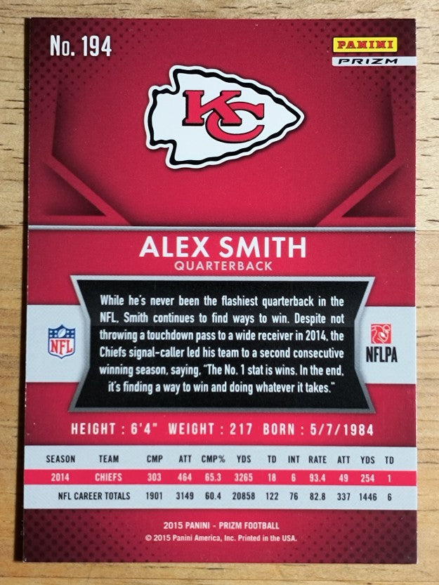 2015 Panini Prizm Prizms Red White and Blue #194 Alex Smith