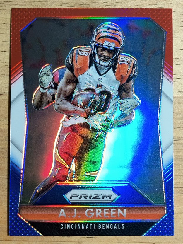 2015 Panini Prizm Prizms Red White and Blue #197 A.J. Green